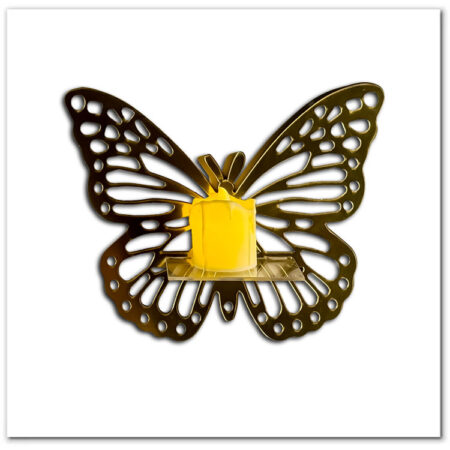 Golden Acrylic DIY Mini Shelves Wall Decor Set of 2